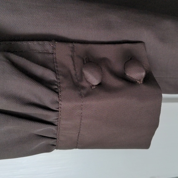 Stylish Dark Brown Coat (like new!) - Picture 7 of 10